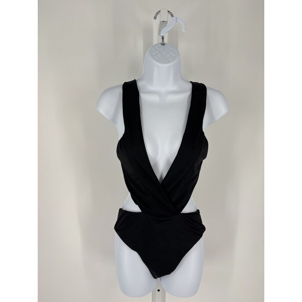 Black Cutout One-Piece Swimsuit